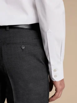 Charles Tyrwhitt Coupe ajustée  100% Cotton Cutaway Col Non Iron Poplin Chemises