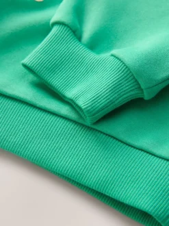 Chat vert - Sweat à col ras du cou (3mths-7yrs)