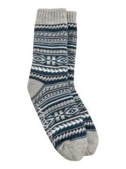 Chaussons chaussettes Totes Toasties Fair Isle doublés en sherpa pour homme