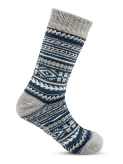 Chaussons chaussettes Totes Toasties Fair Isle doublés en sherpa pour homme