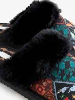 Chaussons mules doublés de fausse fourrure matelassés Never Fully Dressed