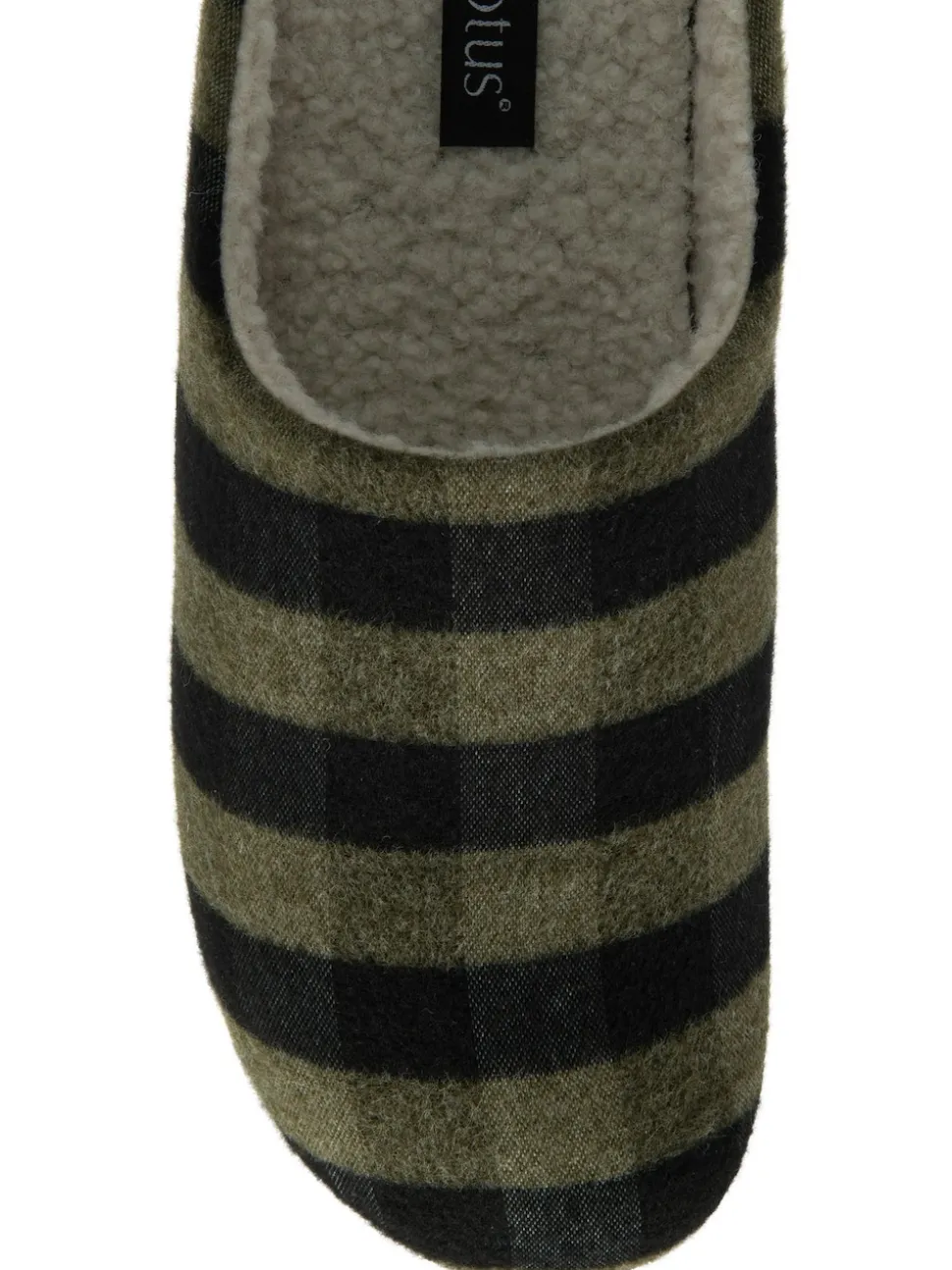 Chaussons mules Lotus en textile