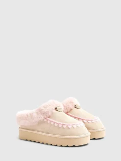 Chaussons River Island en fourrure