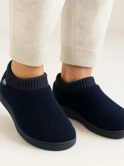 Chaussons Totes Isotoner Popcorn pour femme à dos intégral