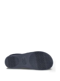 Chaussons Totes Isotoner Popcorn pour femme à dos intégral