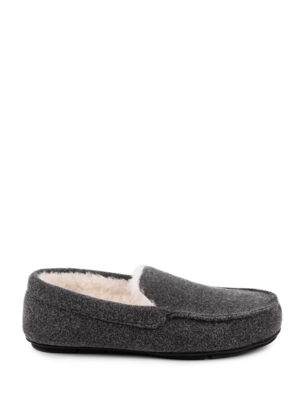 Chaussons Totes Toasties, mocassins en feutre pour homme avec doublure sherpa