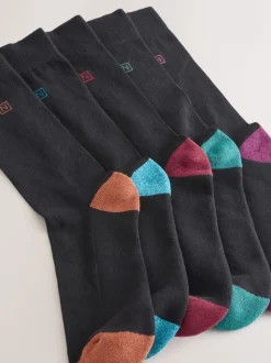 Chaussures à talons riches noires - Chaussettes confortables à semelle rembourrée