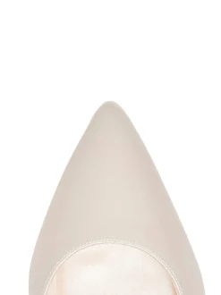 Chaussures de mariage Rainbow Club Faith ivoire coupe large en satin