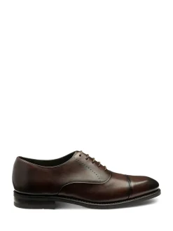 Chaussures Loake Oxford marron à embout peint à la main
