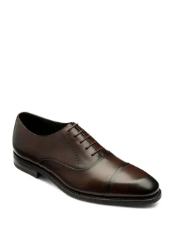 Chaussures Loake Oxford marron à embout peint à la main