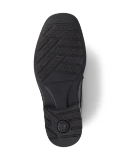 Chaussures Pavers élégantes en cuir à lacets noires