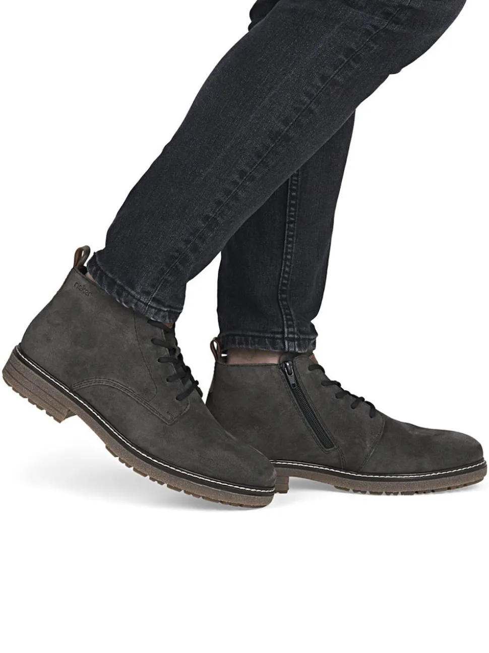 Chaussures Rieker Gris zippées