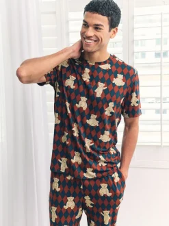 Chelsea Peers pyjama long imprimé ours Argyle