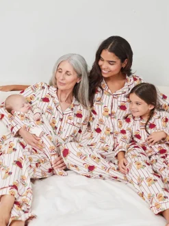 Chelsea Peers pyjama long imprimé chien Cotton Puce the Christmas Cockapoo