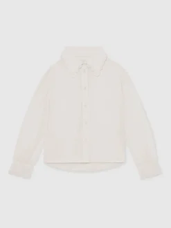 Chemise boutonnée à bord festonné Reiss Elia