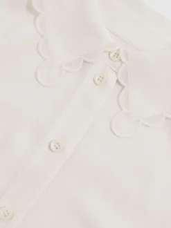 Chemise boutonnée à bord festonné Reiss Elia