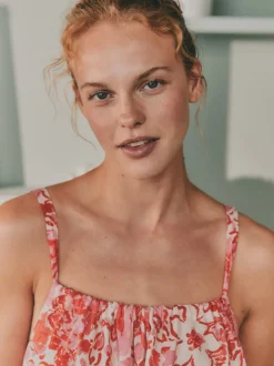 Chemise de nuit Laura Ashley en coton festonné