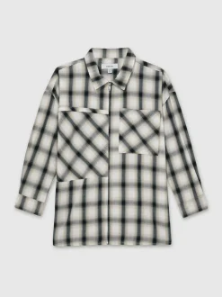 Chemises Carreaux oversizeReiss Ulla % coton 100