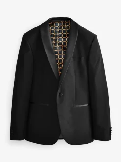 Châle noir - Slim Fit (Slim Fit) - Veste de smoking