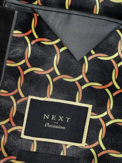 Châle noir - Slim Fit (Slim Fit) - Veste de smoking