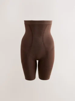 Chocolat Nude - Slips gainants fermes sans coutures pour le contrôle du ventre