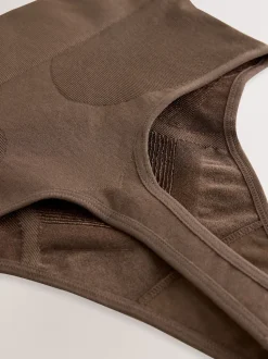 Chocolat Nude - Slips gainants fermes sans coutures pour le contrôle du ventre
