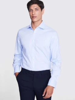 ciel - Habillé - MOSS Chemise extensible Dobby