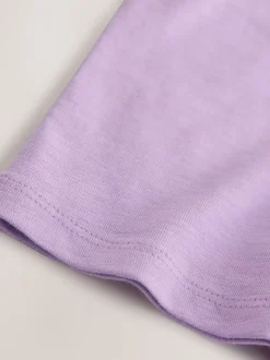 Citron violet - T-shirt brodé à manches courtes (3mois à7ans)