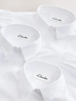 Clarks Lot de 3 chemises d’école ajustées à manches courtes