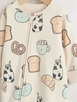 Club du petit-déjeuner écru - 2.5 TOG Combinaison de nuit matelassée Bébé