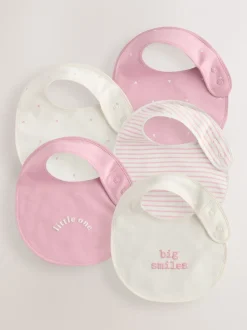 Coeur rose - Bébé BIBS 5 Pack