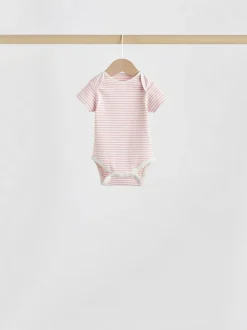 Coeur rose - Bébé Manches courtes Bodysuits 5 Pack