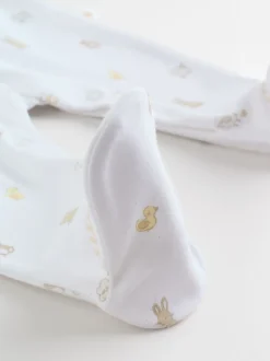 Col blanc - Combinaisons de nuit pour bébé 3 Pack (0-2ans)