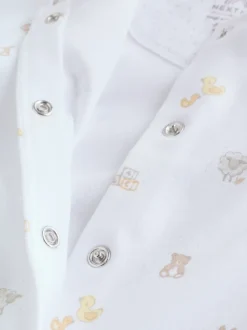 Col blanc - Combinaisons de nuit pour bébé 3 Pack (0-2ans)