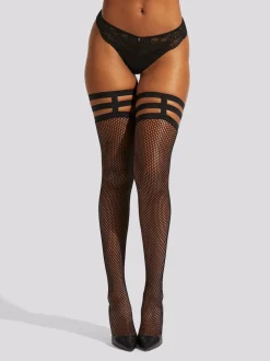 Collants Ann Summers Leg Harness en résille noir