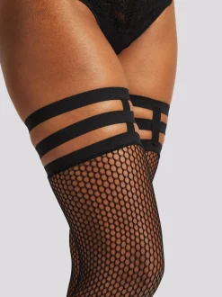 Collants Ann Summers Leg Harness en résille noir