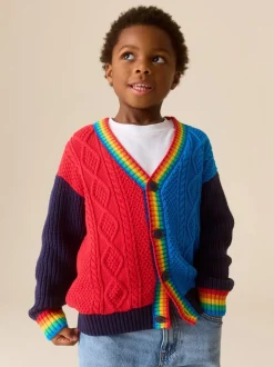 Color block vif - Little Bird by Jools Oliver Cardigan en maille à col en V