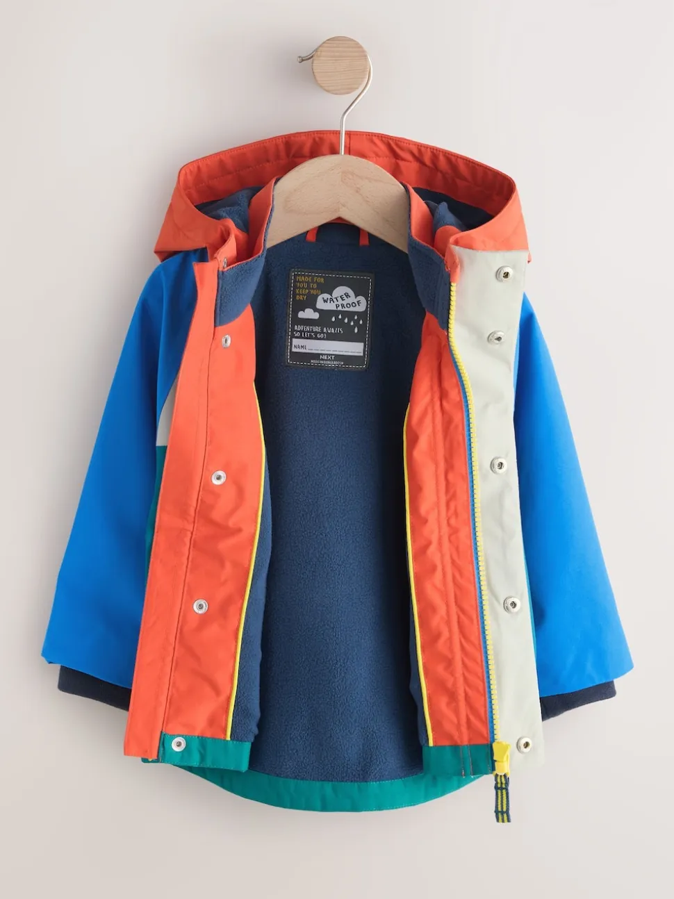Color-block - Anorak doublé en polaire imperméable (3mois-7ans)