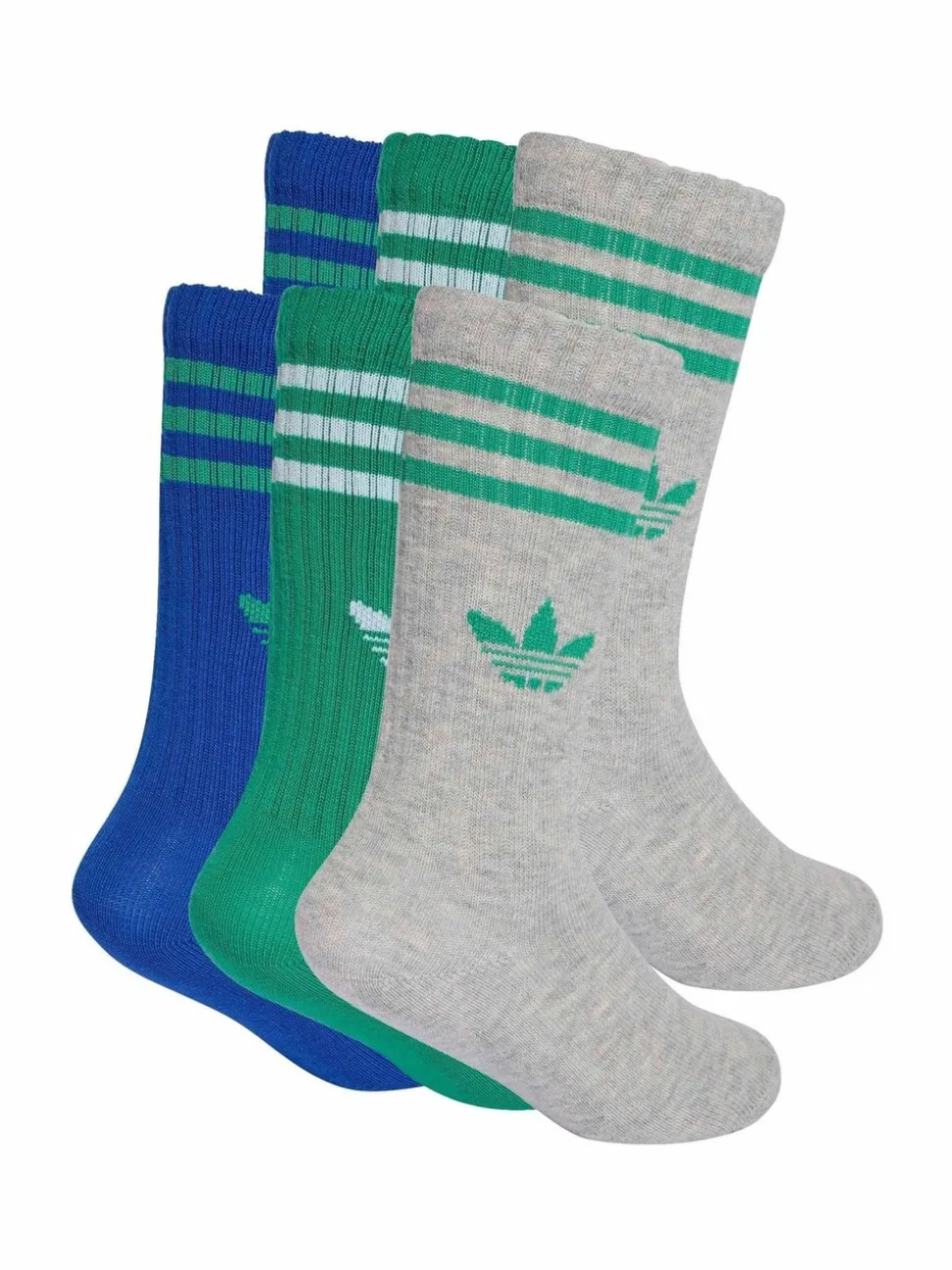 Coloris divers - Lot de 6 paires de chaussettes ras du cou adidas 3-rayures adidas enfant