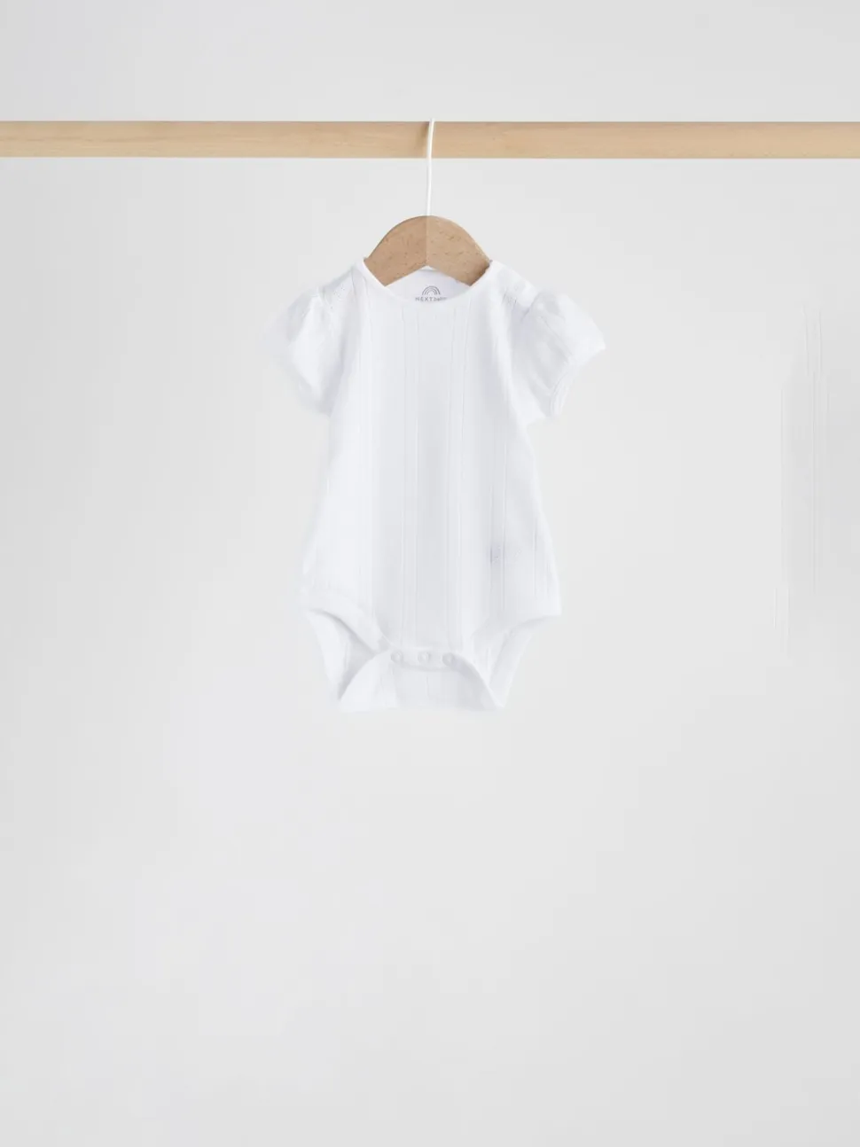 Coloris pastel - Lot de 5 bodys à manches courtes en maille pointelle pour bébé