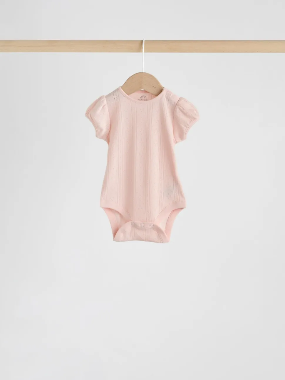 Coloris pastel - Lot de 5 bodys à manches courtes en maille pointelle pour bébé