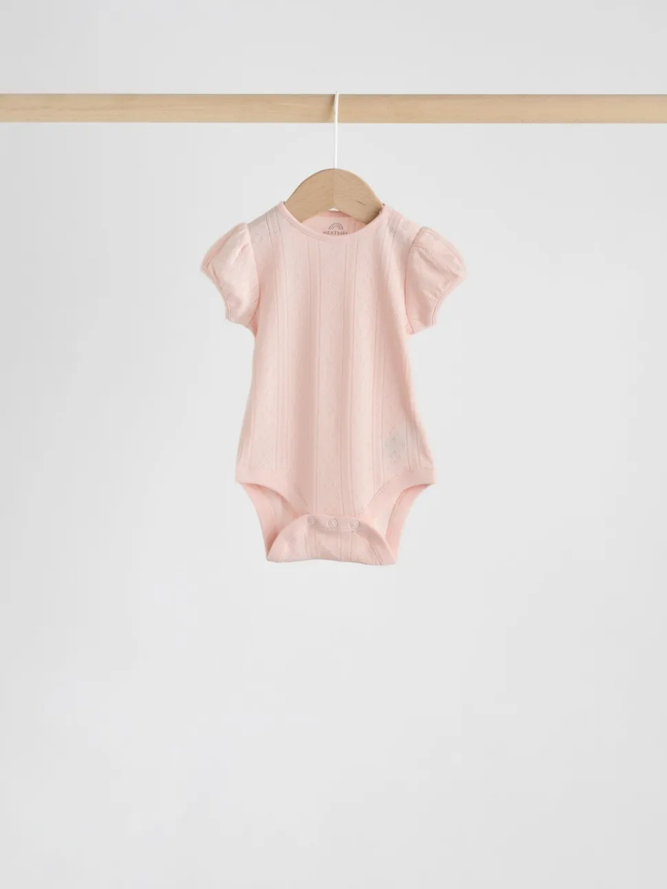 Coloris pastel - Lot de 5 bodys à manches courtes en maille pointelle pour bébé
