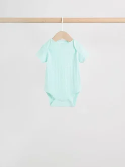 Coloris pastel - Lot de 5 bodies bébé à manches courtes