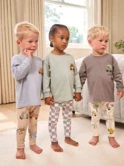 Coloris pastel - Lot de 3 pyjamas décontractés (9mois à8ans)