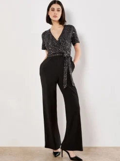 Combinaison à sequins Apricot chevrons