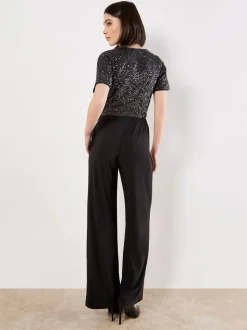 Combinaison à sequins Apricot chevrons