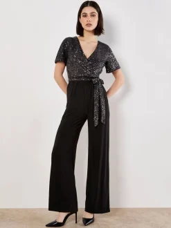 Combinaison à sequins Apricot chevrons