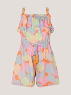 Combinaison Monsoon à bretelles imprimé coquillage