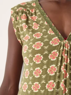 Combinaison Monsoon Maddie sans manches à imprimé fleuri