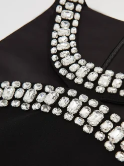 Combinaison Reiss Simone à découpe avec ornements de cristaux